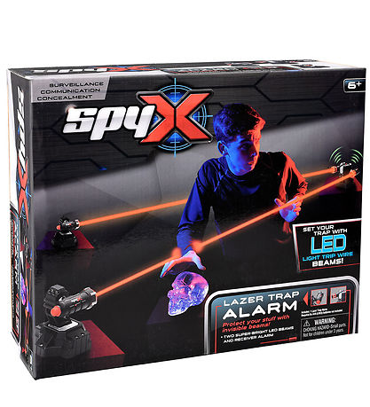 SpyX - Lazer Trap Alarm - Sort/Slv/Rd