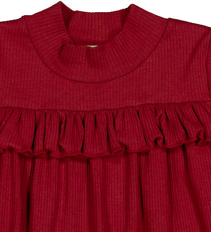 MarMar Kjole - Modal - Rib - Dea F - Hibiscus Red