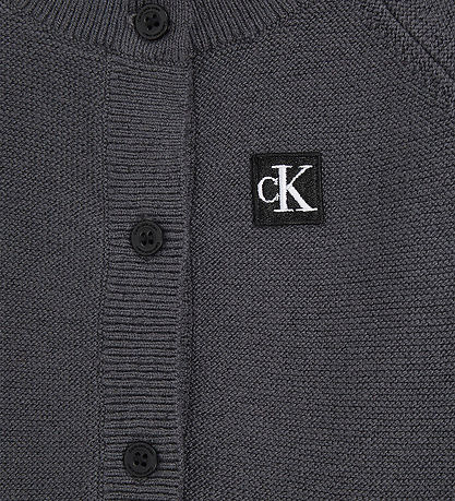 Calvin Klein Cardigan - Strik - Mrkegr