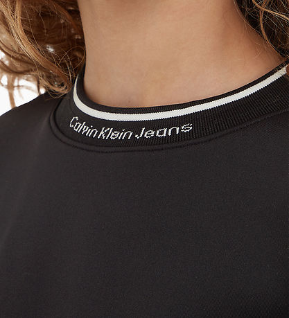 Calvin Klein Kjole - Shine Logo Tape - Sort