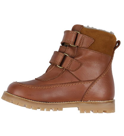 Pom Pom Vinterstvler m. For - Velcro Boot Tex - Dark Camel