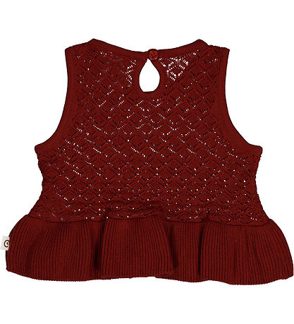 Msli Vest - Knit Scallop - Russet m. Hulmnster