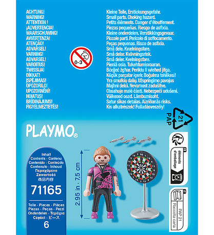 Playmobil SpecialPlus - Dartspiller - 71165 - 6 Dele
