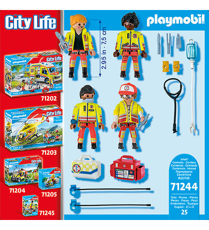 Playmobil City Life - Redningsmandskab - 71244 - 25 Dele