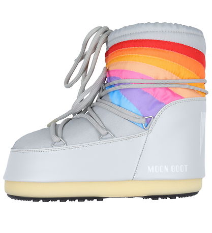 Moon Boot Vinterstvler - Icon Low Rainbow - Glacier Grey