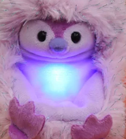 Curlimals Bamse m. Lyd og Bevgelse - Glow Penguin