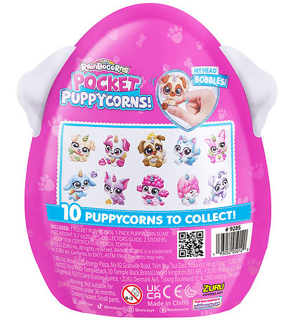 Rainbocorns Legetj - 5 Dele - Pocket Puppycorns