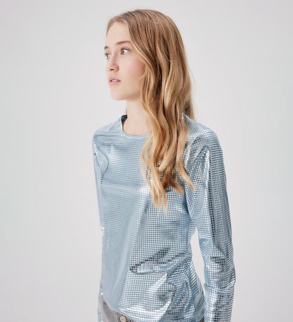 LMTD Bluse - Cropped - NlfNirror - Delphinium Blue