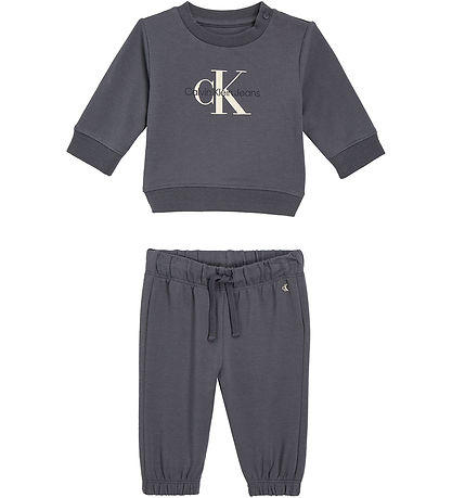 Calvin Klein Sweatst - Monogram - Dark Grey