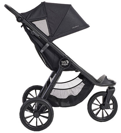 Baby Jogger Klapvogn m. Regnslag - City Elite 2 - Opulent Black