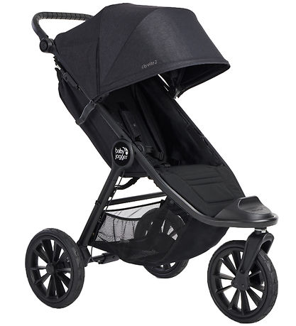 Baby Jogger Klapvogn m. Regnslag - City Elite 2 - Opulent Black