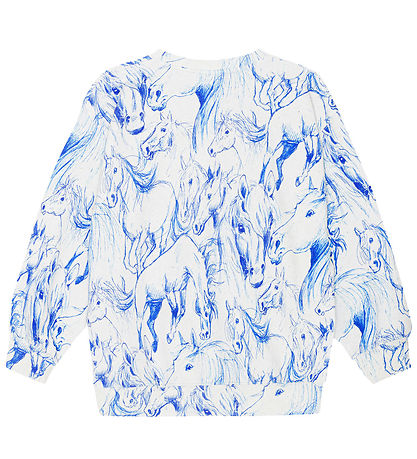 Molo Sweatshirt - Monti - Blue Horses