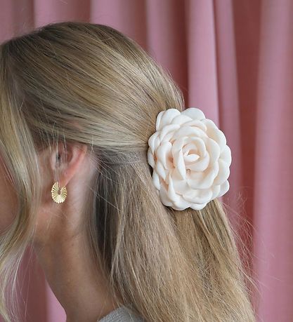 By Stær Hårklemme - 8 cm - Daisy - Lille - Råhvid
