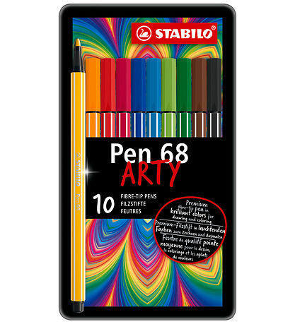 Stabilo Tuscher - Pen 68 Arty - 10 stk. - Multifarvet