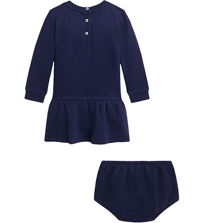 Polo Ralph Lauren Kjole m. Bloomers - Navy m. Bamse