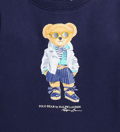 Polo Ralph Lauren Kjole m. Bloomers - Navy m. Bamse