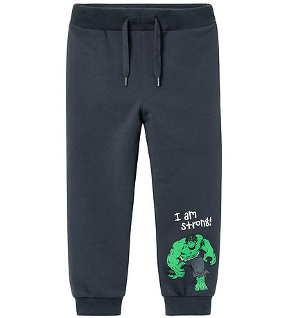 Name It Sweatpants - Marvel - NmmNaag - India Ink m. Hulk