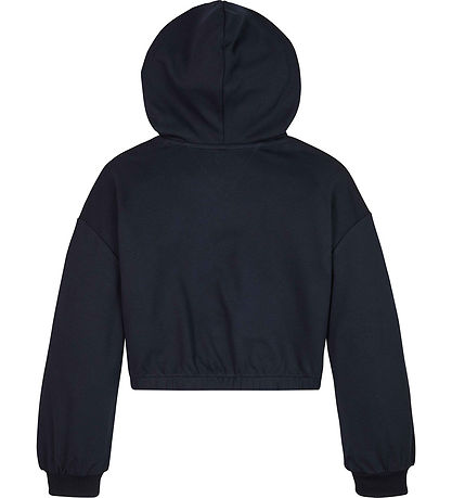 Tommy Hilfiger Hættetrøje - Viskose - Crest Logo - Desert Sky