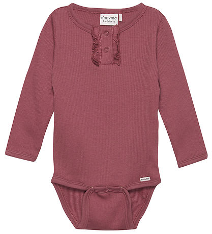 Minymo Body l/ - Rib - Roan Rouge