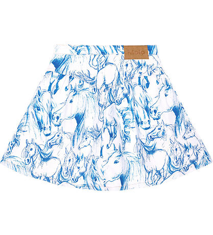 Molo Nederdel - Denim - Betsy - Blue Horses