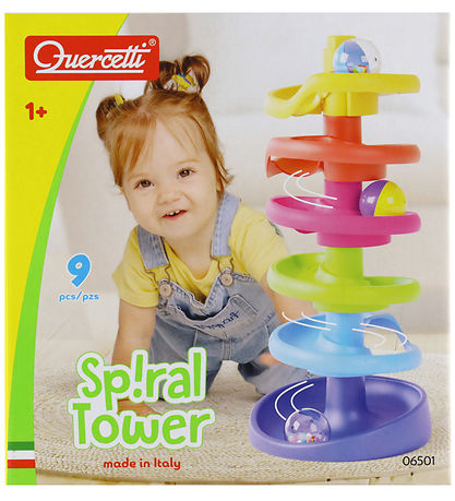 Quercetti Kuglebane - Spiral Tower - 10 Dele - 6501