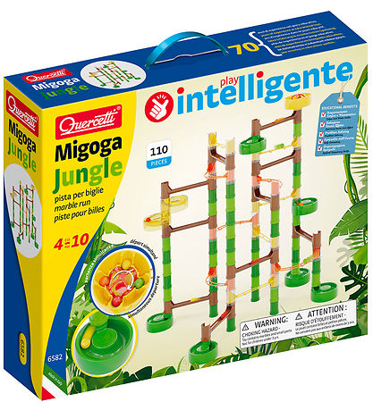 Quercetti Kuglebane - Migoga Jungle Marble Run - 108 Dele - 6582