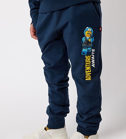 LEGO City Sweatpants - LWPhilo 104 - Dark Navy m. Print