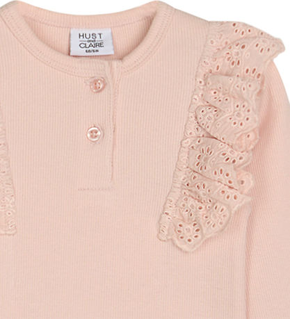 Hust and Claire Body l/ - Rib - Belisia - Peach Dust m. Flser