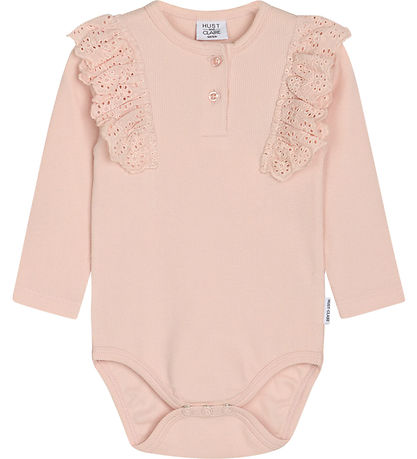 Hust and Claire Body l/ - Rib - Belisia - Peach Dust m. Flser