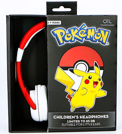 OTL Hretelefoner - Pokemon - On-Ear Junior - Pokeball - Rd/Hvi