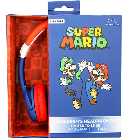 OTL Hretelefoner - Super Mario - Junior On-Ear - Mario - Rd/Bl