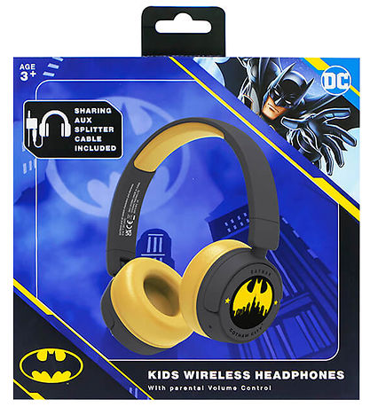 OTL Høretelefoner - Batman - On-Ear Junior - Wireless - Sort/Gul