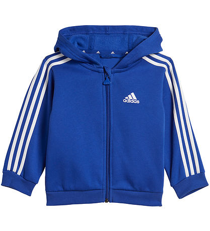 adidas Performance Sweatst - I 3S FZ FL - Bl/Grmeleret m. Hvi