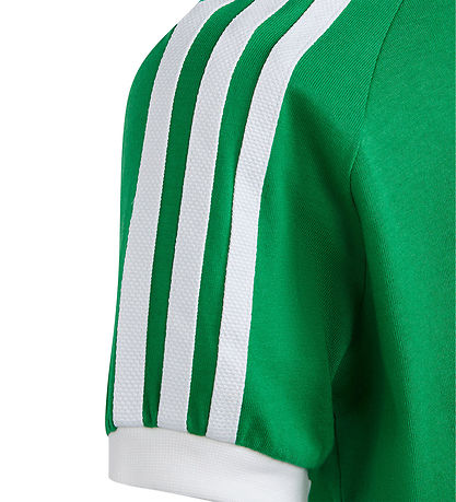 adidas Originals T-shirt - 3 Stripes - Grøn/Hvid