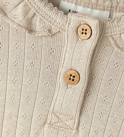 Lil' Atelier Body l/æ - Noos - NbfRachel - Fog m. Hulmønster