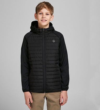 Jack & Jones Dynejakke - JjeMulti - Noos - Sort