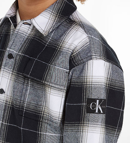 Calvin Klein Skjorte - Sort/Hvidternet