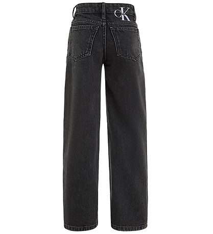 Calvin Klein Jeans - HR Wide Leg - Optic Washed Black