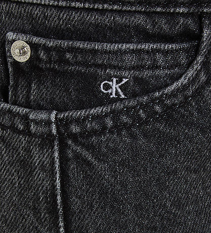 Calvin Klein Jeans - HR Wide Leg - Optic Washed Black