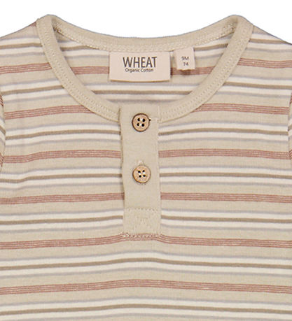 Wheat Body k/ - Placket - Dusty Stripe