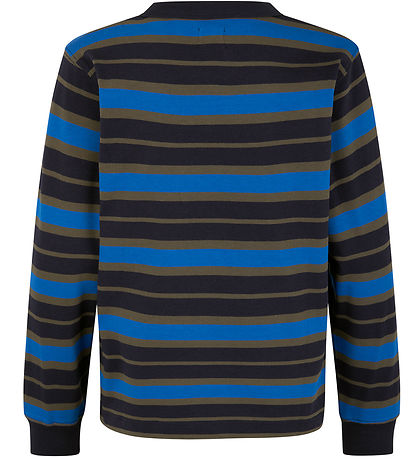 Mads Nørgaard Bluse - Carlito - Deep Well/Tarmac/Snorkel Blue