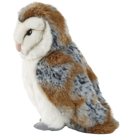 Living Nature Bamse - 27x15 cm - Slørugle - Large - Hvid/Brun