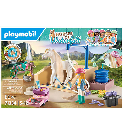 Playmobil Horses Of Waterfall - Isabelle & Lioness m. Vaskeplads