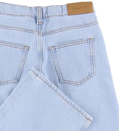 GANT Jeans - Wide Fit - Light Blue Worn In