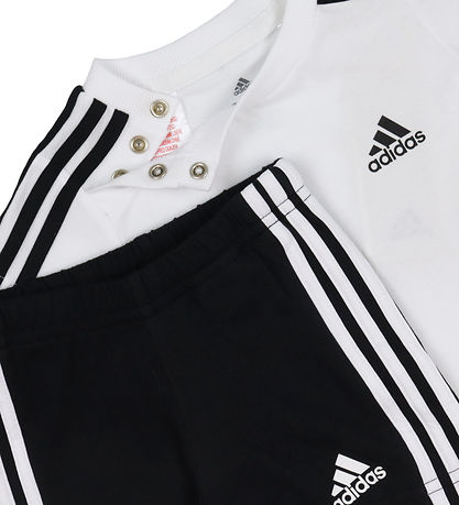 adidas Performance St - T-shirt/Shorts - Hvid/Sort