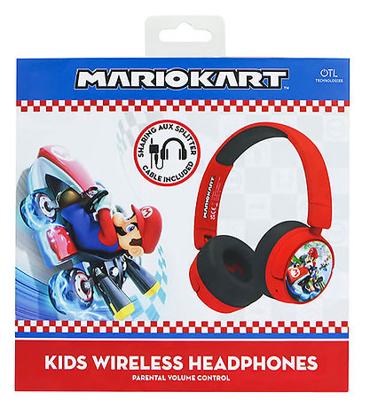 OTL Hretelefoner - Mario Kart - On-Ear Junior - Wireless - Rd