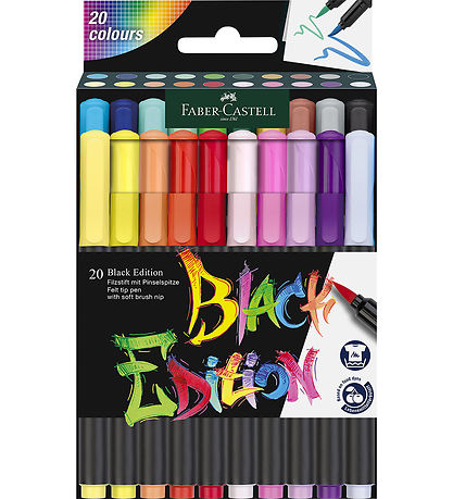 Faber-Castell Tuscher - Black Edition - 20 Stk