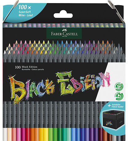 Faber-Castell Farveblyanter - Trekantet - Black Edition - 100 St