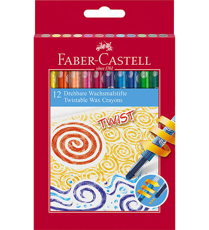 Faber-Castell Farvekridt - Twistable - 12 stk