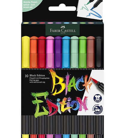 Faber-Castell Tuscher - Black Edition - 10 stk.